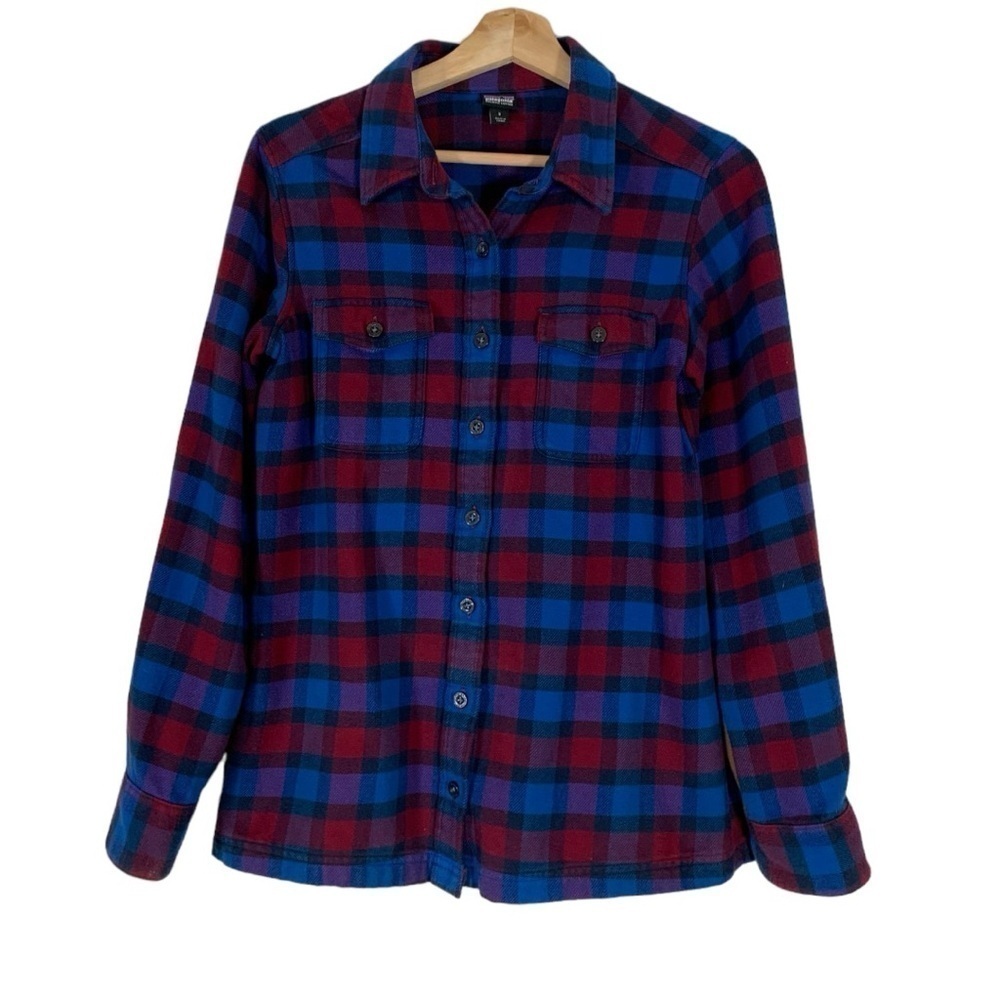 Patagonia Flannel Button Up Shirt Size 2 - Picture 2 of 10
